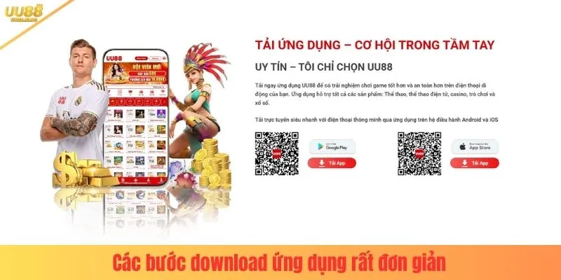 Các bước download ứng dụng rất đơn giản
