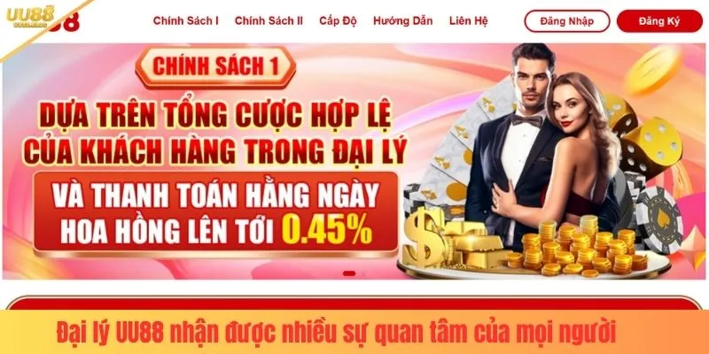 Đại lý UU88 nhận được nhiều sự quan tâm của mọi người
