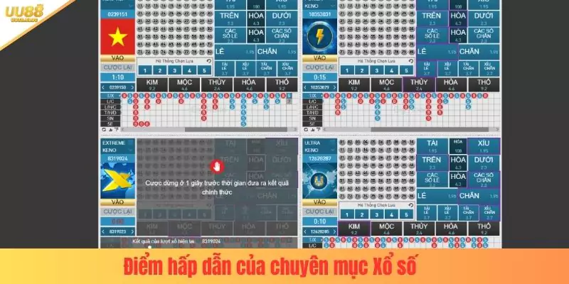 Điểm hấp dẫn của chuyên mục Xổ số